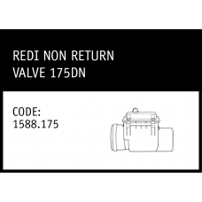 Marley Rubber Ring Joint Redi Non Return Valve 175DN - 1588.175